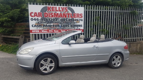 2005 PEUGEOT 307 Coupe Cabriolet for breaking