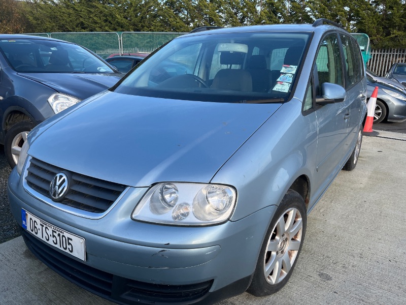 2006 VOLKSWAGEN TOURAN 1.9 TDI S 90PS 7SEATS 5DR for breaking