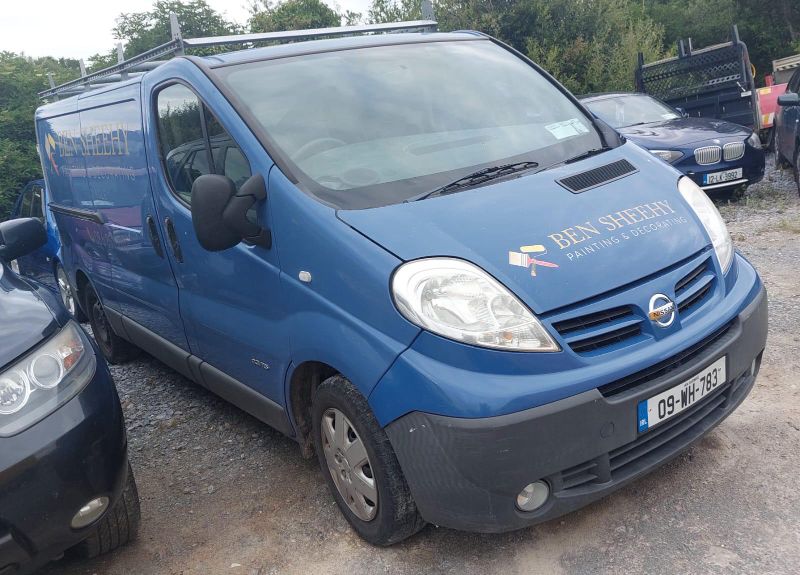 2009 NISSAN PRIMASTAR LWB 115 2DR 2 SIDE DOORS '07 TAIL GA for breaking