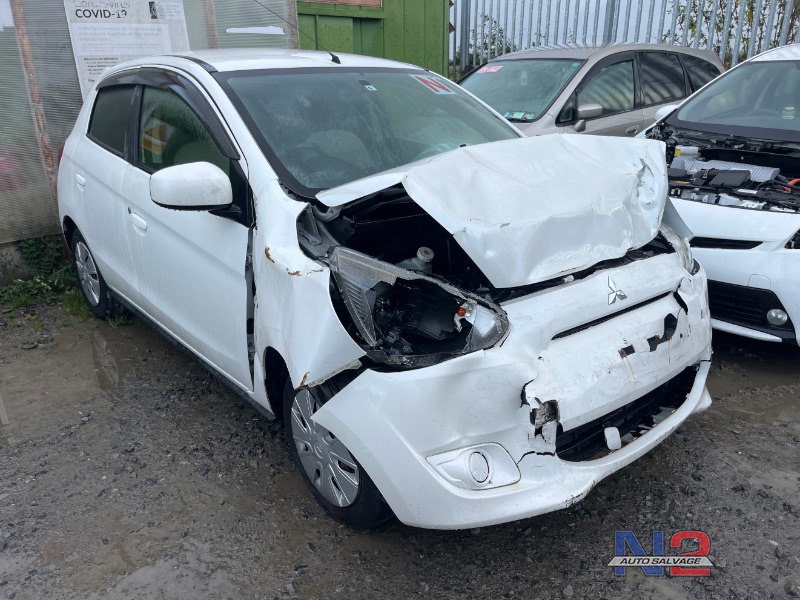 2013 MITSUBISHI MIRAGE 1.0 DBA-A05A CVT 5DR AU AUTO for breaking